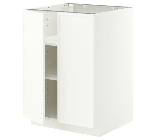 Szafka stj/półki/2 drzwi, biały/Aspudden matowy biały METOD 896.243.68