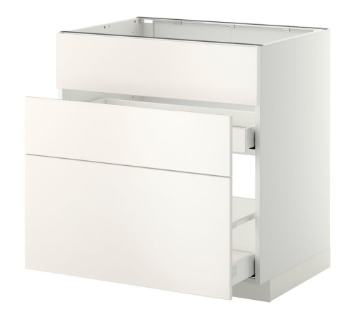 Sz stj zl+3fr/2szu, biały/Veddinge biały METOD / MAXIMERA 899.197.75