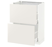 Szafka/2 szu/, biały/Veddinge biały METOD / MAXIMERA 990.514.58