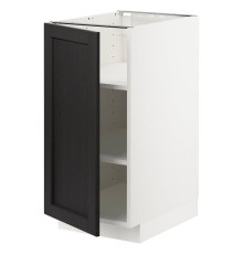 Стол/шкаф, белый/черная тонировка Lerhyttan, МЕТОД 994.609.22