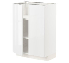 Szafka stj/półki/2 drzwi, biały/Ringhult biały METOD 994.629.02