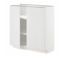 Szafka stj/półki/2 drzwi, biały/Stensund biały METOD 994.636.14