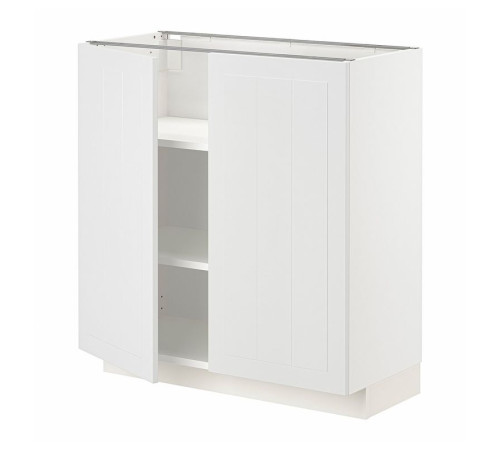 Szafka stj/półki/2 drzwi, biały/Stensund biały METOD 994.636.14