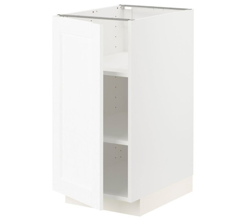 Szafka st/półki, biały Enköping/biały imitacja drewna METOD 994.733.64