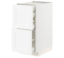 Sz stj 2fr/2n/śr/w szu, biały Enköping/biały imitacja drewna METOD / MAXIMERA 994.733.97