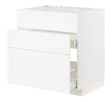 Sz stj zl+3fr/2szu, biały Enköping/biały imitacja drewna METOD / MAXIMERA 994.734.01