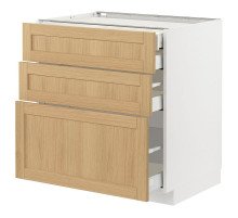 Sz stj 3fr/2n/wd/w szu, белый/дуб Форсбака МЕТОД / MAXIMERA 995.091.22