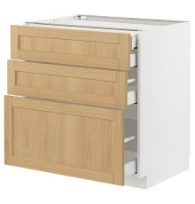 Sz stj 3fr/2n/wd/w szu, белый/дуб Форсбака МЕТОД / MAXIMERA 995.091.22