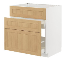 Sz stj zl+3fr/2szu, biały/Forsbacka dąb METOD / MAXIMERA 995.091.55