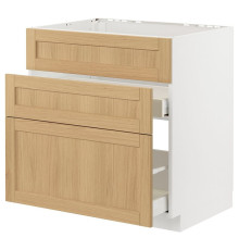 Sz stj zl+3fr/2szu, белый/Дуб Форсбака МЕТОД / МАКСИМЕРА 995.091.55