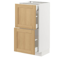 Szafka stj 2fr/3szu, biały/Forsbacka dąb METOD / MAXIMERA 995.092.78