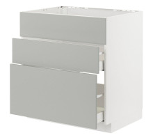 Sz stj zl+3fr/2szu, biały/Havstorp jasnoszary METOD / MAXIMERA 995.385.63