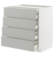 Sz stj 4fr/2n/3dszr szu, белый/Хавсторп светло-серый МЕТОД / МАКСИМЕРА 995.385.82