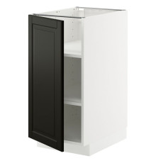 Стол/шкаф, белый/черный Bodbyn METOD 995.790.49