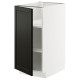 Szafka st/półki, biały/Bodbyn czarny METOD 995.790.49