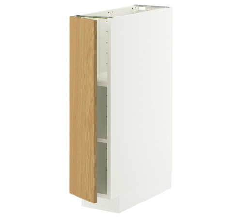 Szafka st/półki, biały/Sinarp okl dęb METOD 996.008.47