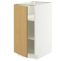 Szafka st/półki, biały/Sinarp okl dęb METOD 996.010.45