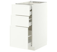 Sz stj 3fr/2n/śr/w szu, biały/Aspudden matowy biały METOD / MAXIMERA 996.243.39