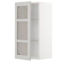Sza śc pół/szkl drz, biały/Lerhyttan jasnoszary METOD 094.592.25