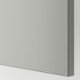Szafka ścienna z półkami/2 drzwi, biały/Havstorp jasnoszary METOD 295.379.77