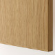 Szafka ścienna z półkami, biały/Sinarp okl dęb METOD 296.005.82