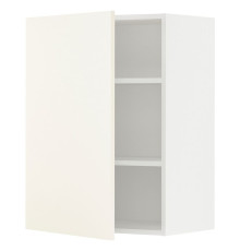 Настенный шкаф с полками, белый/Vallstena white METOD 395.072.58