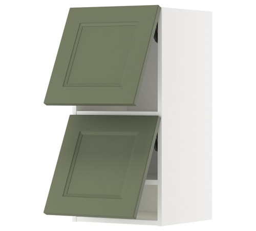 Sza śc poziom 2 drz, biały/Axstad szarozielony METOD 395.185.82