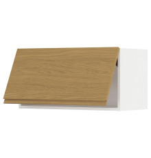 Настенный шкаф, белый/Voxtorp, имитация дуба, METOD 395.392.59