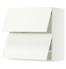 Настенный шкаф, 2 дверцы, белый/матовый белый Aspudden METOD 396.243.75