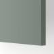 Настенный шкаф с 2 дверцами и 2 ящиками, белый/матовый серо-зеленый Nickebo METOD / MAXIMERA 595.658.03