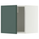 Szafka ścienna, biały/Aspudden ciemny szarozielony METOD 596.060.16