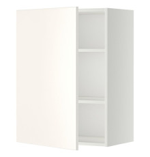 Настенный шкаф с полками, белый/Veddinge white METOD 694.579.78