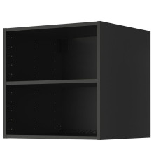 Настенный шкаф с вентиляцией, черно-серый METOD 705.917.06