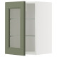 Sza śc pół/szkl drz, biały/Axstad szarozielony METOD 795.186.98