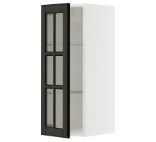 Sza śc pół/szkl drz, biały/Bodbyn czarny METOD 895.790.40
