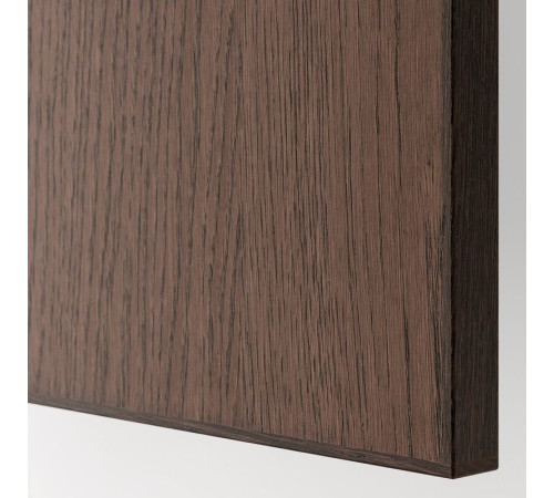 Szafka wysoka/wnętrz gosp, czarnoszary/Sinarp brązowy METOD 395.879.81