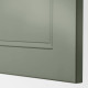 Szafka wysoka/półki, biały/Axstad szarozielony METOD 495.177.18