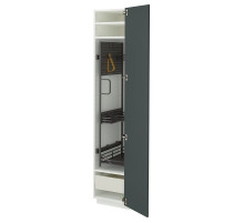 Szafka wysoka/wnętrz gosp, biały/Kallarp ciemny szarozielony z połyskiem METOD / MAXIMERA 495.861.13