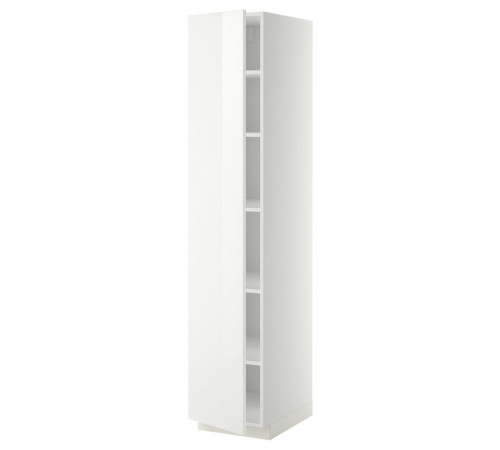 Szafka wysoka/półki, biały/Ringhult biały METOD 594.571.44