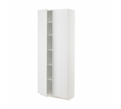 Высокий шкаф/полки, белый/белый Stensund, МЕТОД 694.615.41