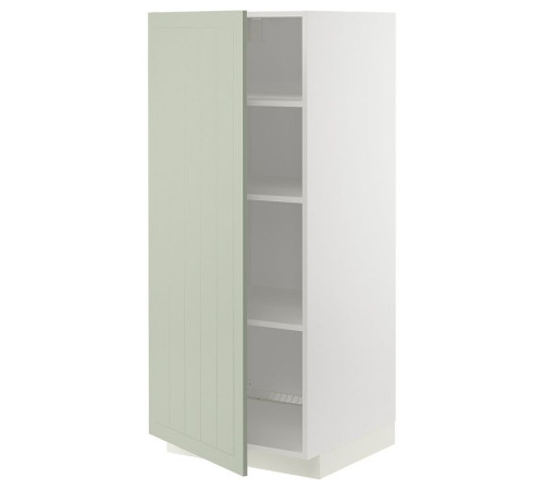 Szafka wysoka/półki, biały/Stensund jasnozielony METOD 894.862.58