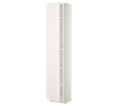 Szafka wysoka/półki, biały/Veddinge biały METOD 994.550.39