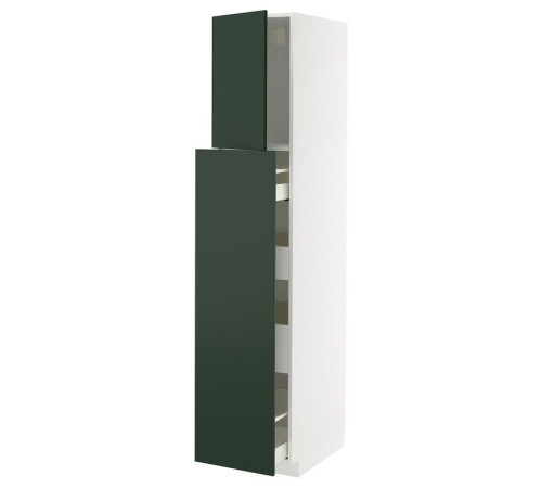 Sza wys z wys 1drz/4szu, biały/Havstorp głęboki zielony METOD / MAXIMERA 995.568.54