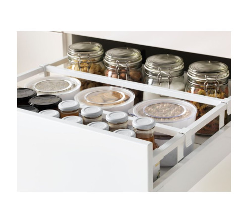 Sza stj szuf/2 drz, biały/Havstorp beżowy METOD / MAXIMERA 394.627.35