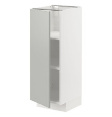 Szafka st/półki, biały/Havstorp jasnoszary METOD 995.385.44