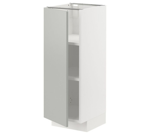 Szafka st/półki, biały/Havstorp jasnoszary METOD 995.385.44