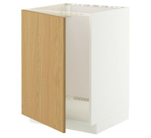 Szafka pod zlew, biały/Sinarp okl dęb METOD 996.006.11