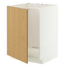 Szafka pod zlew, biały/Sinarp okl dęb METOD 996.006.11