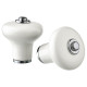 Gałka, kremowy/chrom KLINGSTORP 605.536.82