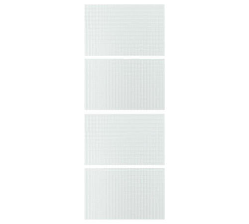 4 panele do ramy drzwi przesuwanych, szkło w kratkę LUNDBRÄSMA 606.292.34